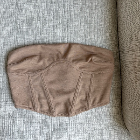 Urban Outfitters Tan Strapless Corset - Picture 1 of 2